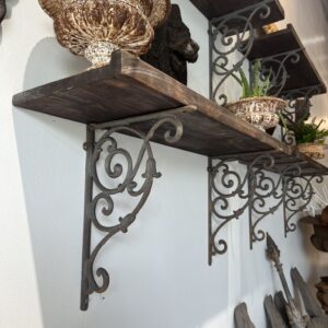 Cast iron shelf brackets