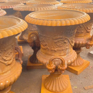 Cast iron URN, planters, flowers pots